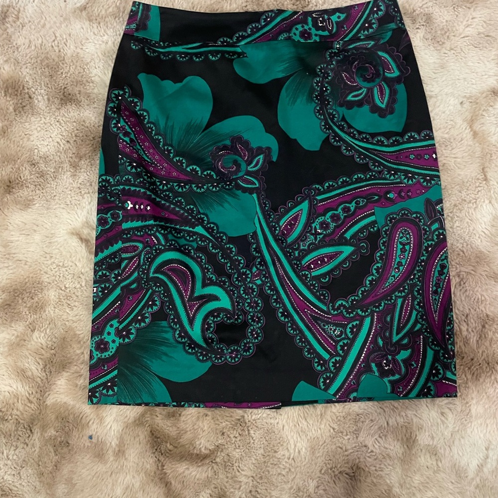 Ann Taylor flower print skirt